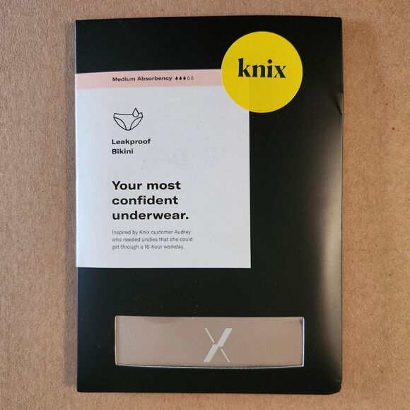 Knix Leakproof Bikini Underwear Medium Absorbency Period Panties Womens Size L - Picture 1 of 6